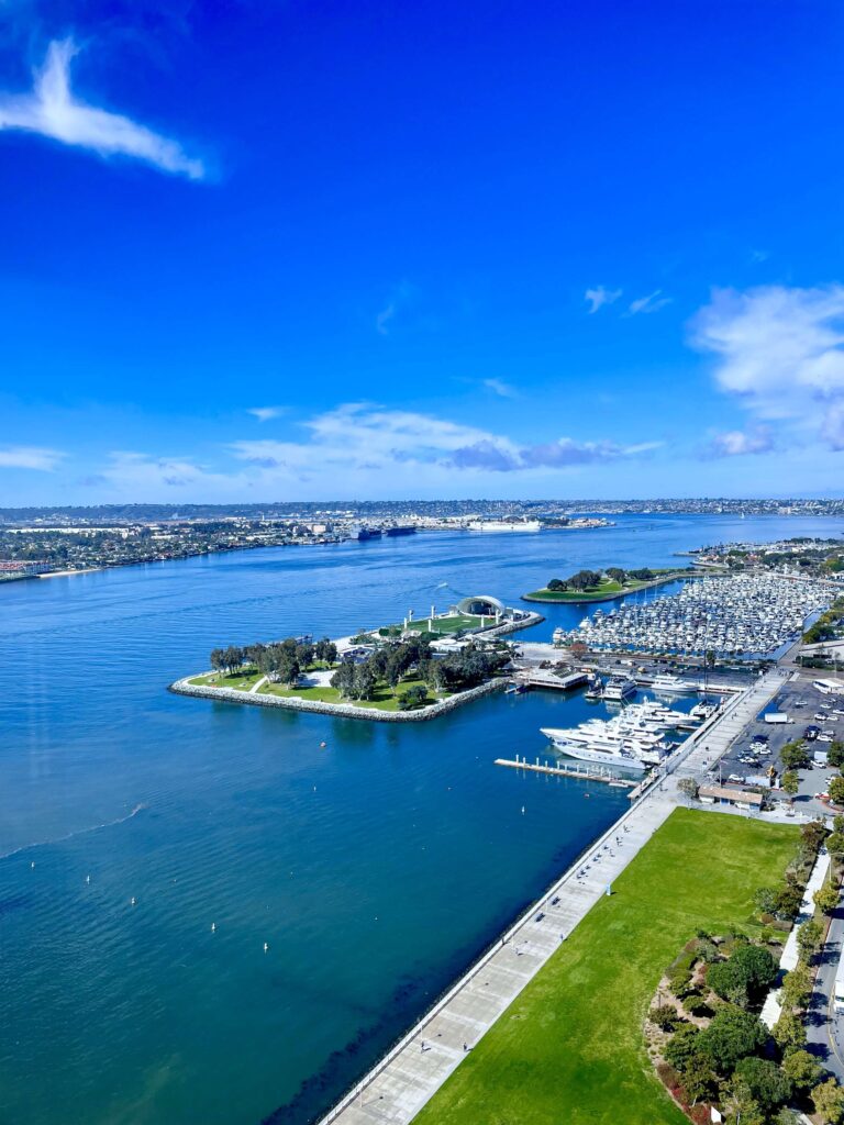 View of the bay from the Hilton San Diego Bayfront