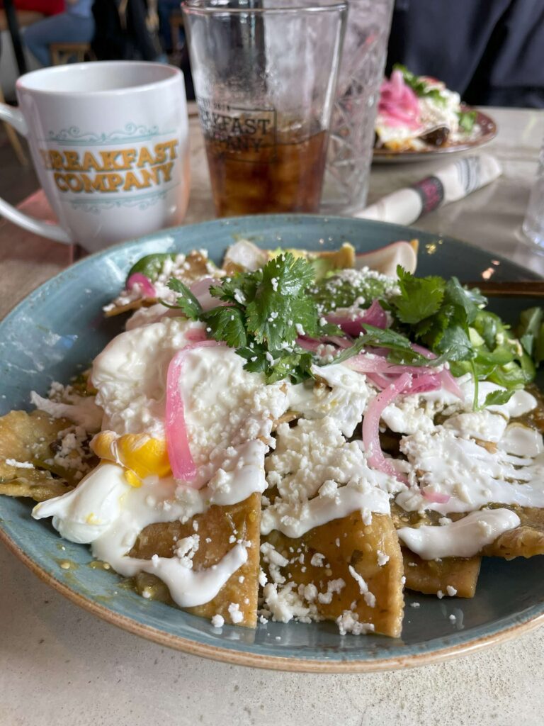 Chilaquiles at Gaslamp breakfast company