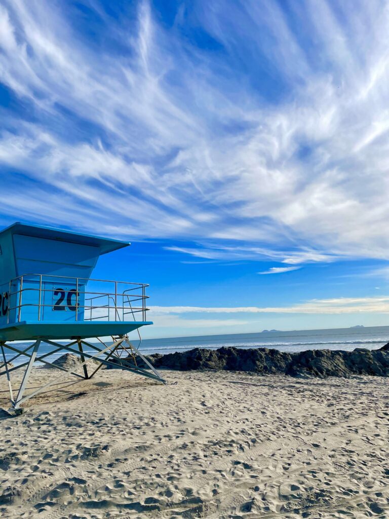 Life Guard Shack at Breakers Beach on Coronado Island
