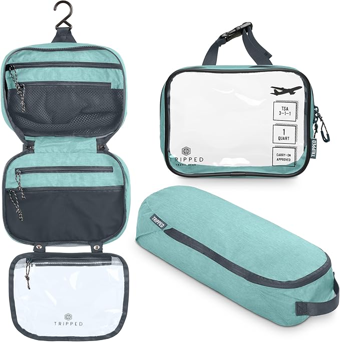 tripped travel toiletry case